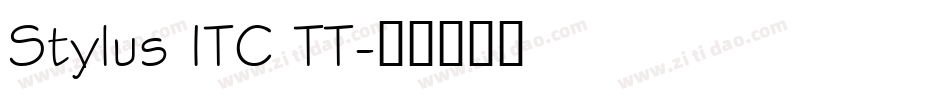 Stylus ITC TT字体转换